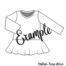 Load image into Gallery viewer, Solids: Peplum Top
