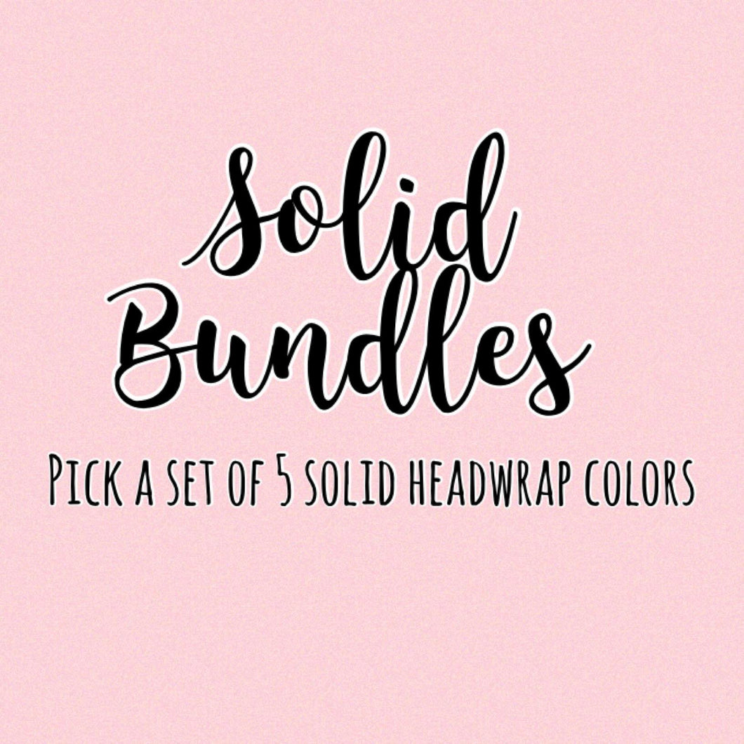 Solid Headwraps Bundle