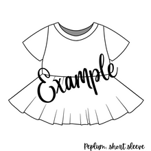 Load image into Gallery viewer, Solids: Peplum Top
