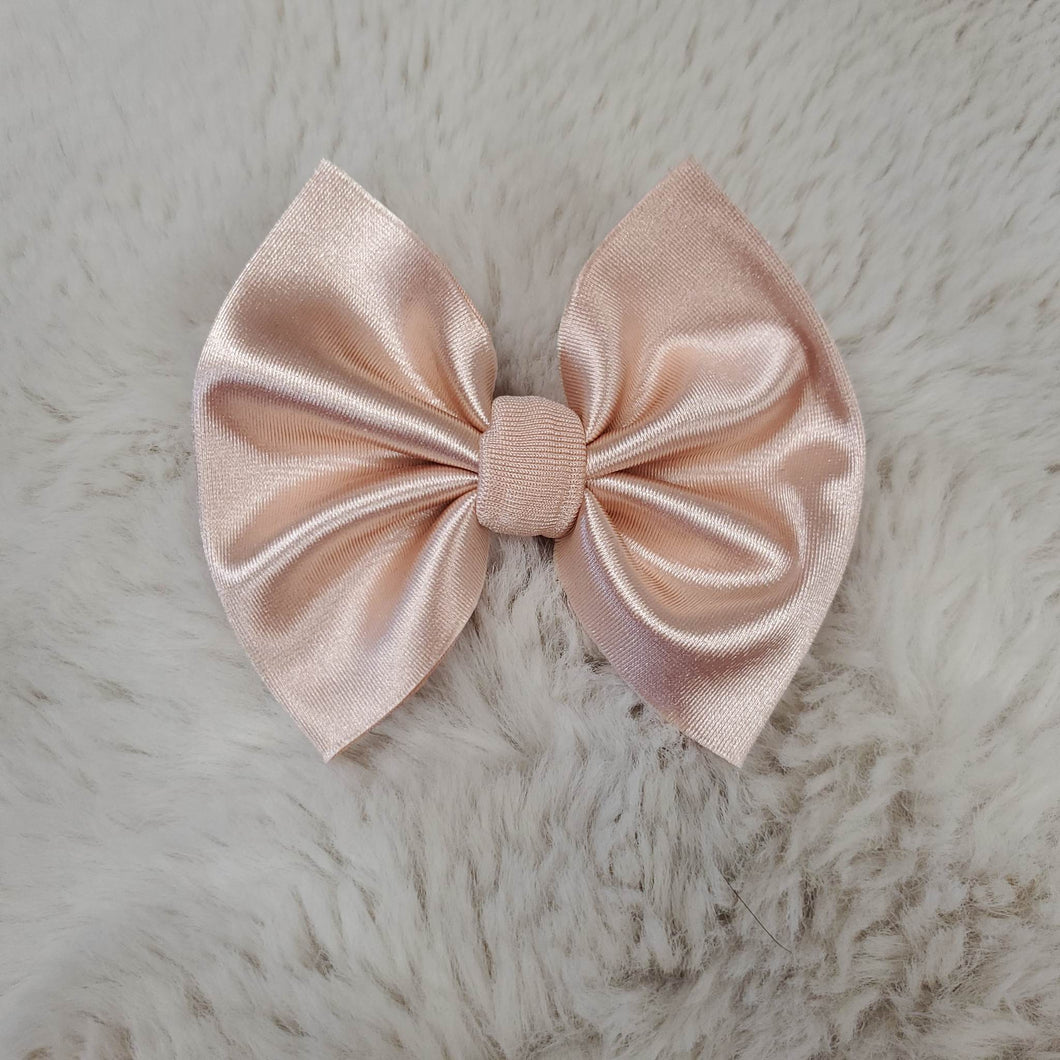 Blush Satin Top Knot