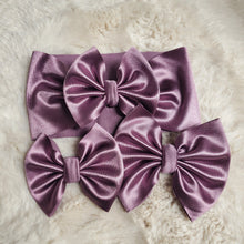 Load image into Gallery viewer, Lilac Satin Bow
